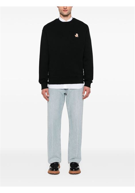 Black Fox-motif sweatshirt - men MAISON KITSUNÉ | MM00313KM0307P199